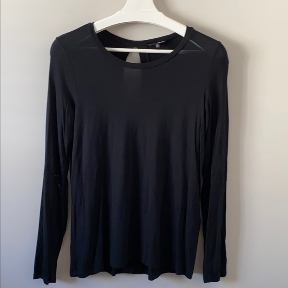 Aritzia Wilfred Free Black Cut Out Top